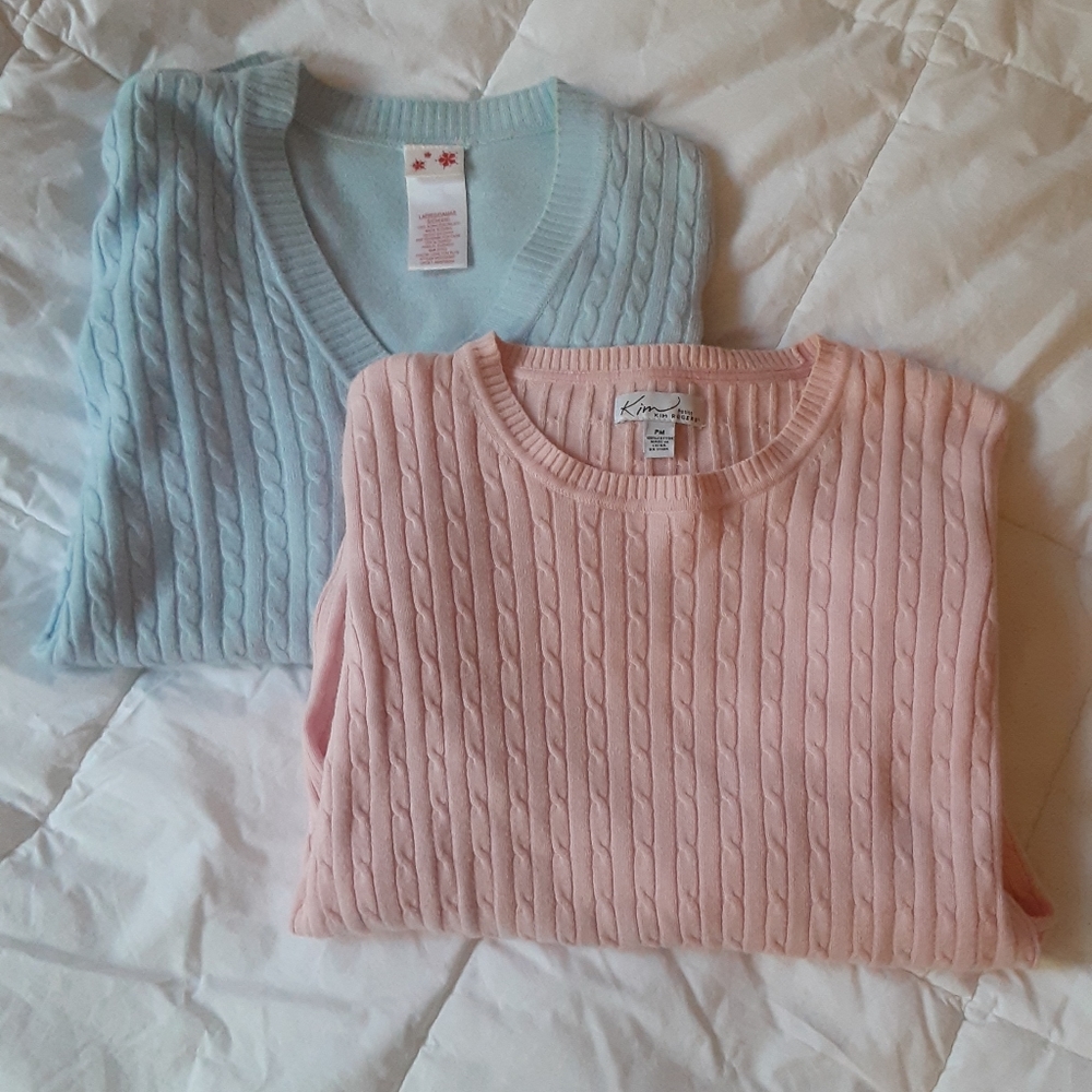 Baby Blue ribbed sweater